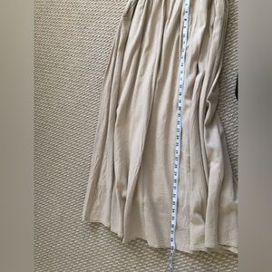 Two pieces maxi skirt crop shirt